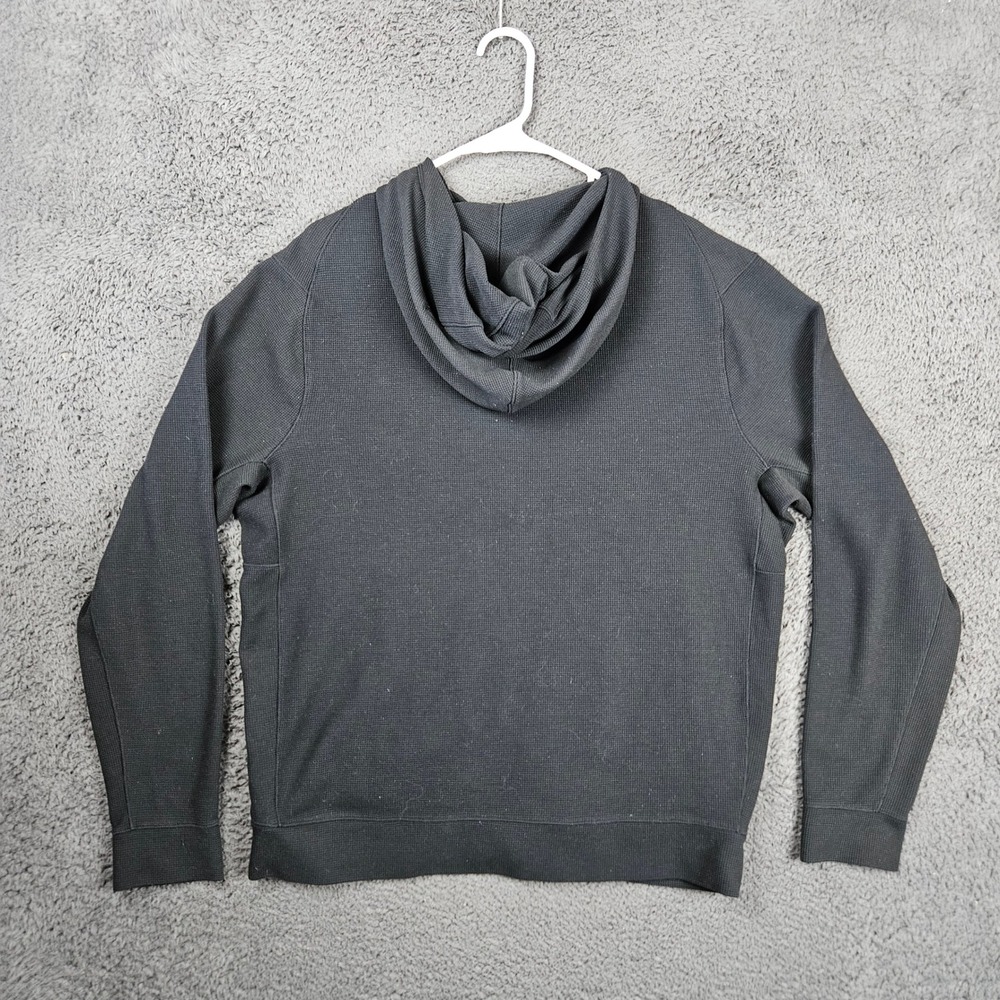 Lululemon Shift Stitch Hoodie Men's Medium Black Waffle Knit Full‎ Zip LM3BY4S - Picture 7 of 8